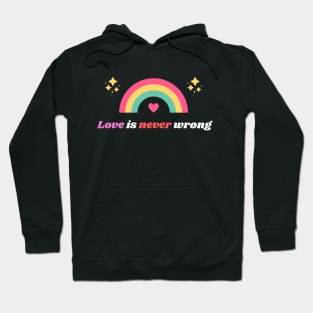 Love Is Never Wrong LGBTQ Hoodie